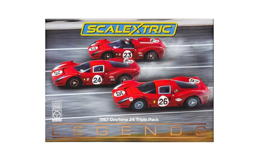 1967 Daytona 24 Triple Pack Ferrari - Autíčko SCALEXTRIC C4391A
