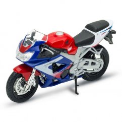 Welly Motocykl Honda CBR900RR Fireblade 1:18 modročervená