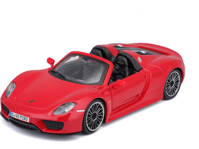 Bburago Plus Porsche 918 Spyder 1:24 červená