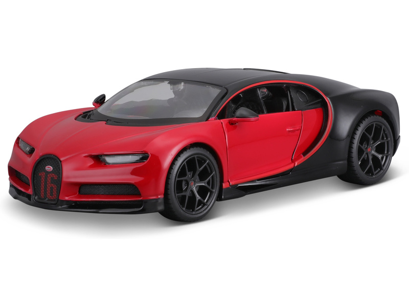 Maisto Bugatti Chiron Sport 1:24 červeno-černá