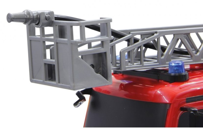 DOUBLE E RC hasičský truck Merecedes-Benz Antos s funkční stříkačkou a žebříkem 1:20