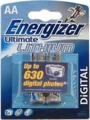 Energizer Ultimate Lithium Digital AA, L91, tužková, 1,5V, blistr 2 ks