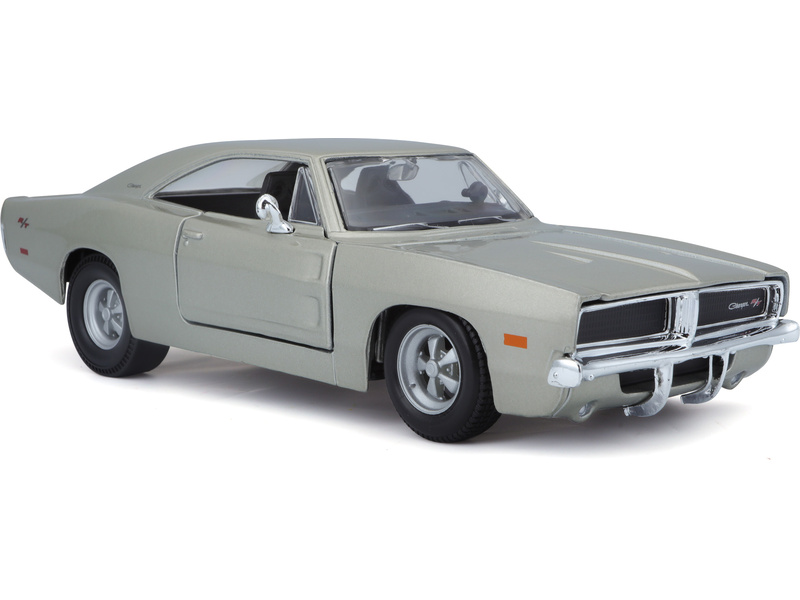 Maisto Dodge Charger R/T 1969 1:25 stříbrná