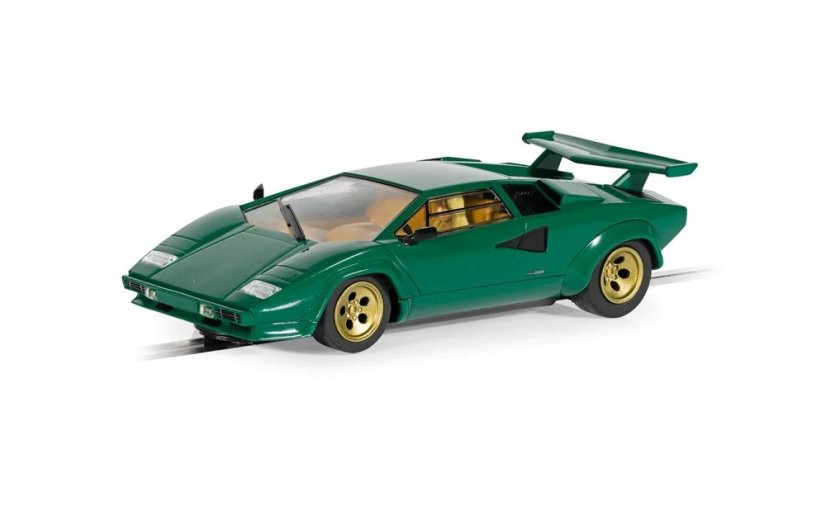 Lamborghini Countach - Green - Autíčko SCALEXTRIC C4500