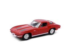 Welly 1963 Chevrolet Corvette 1:34 červený