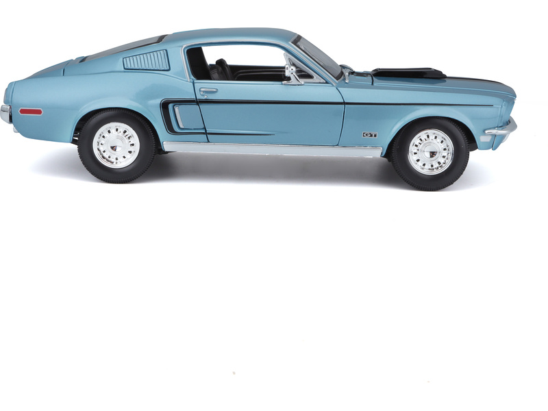 Maisto Ford Mustang GT Cobra Jet FB 1968 1:18 modrá metalíza