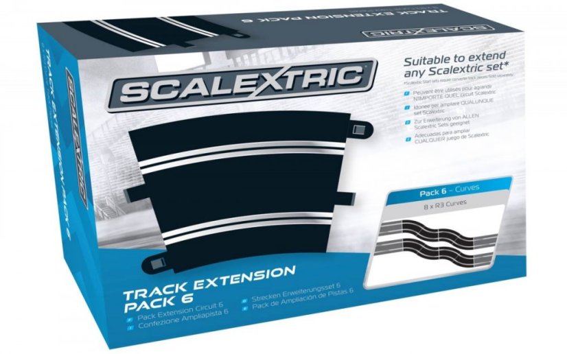 SCALEXTRIC C8555 - Track Extension Pack 6 - 8 X R3 Curves