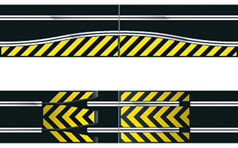 Scalextric Skokánek a zúžení dráhy