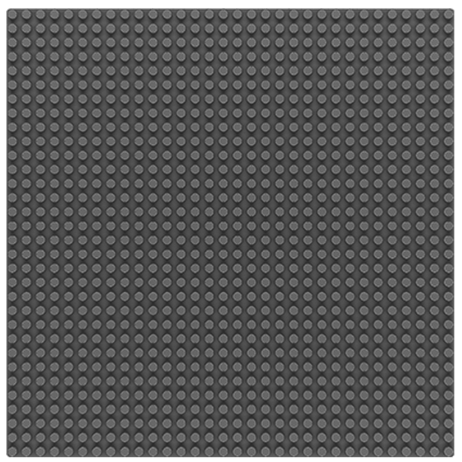 Základová deska 32x32 bodů 25x25 cm šedá