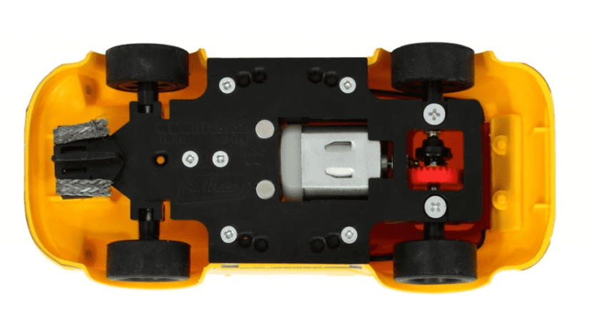 Porsche 911 žluté model TI022 SCR (Slot Car Racing) 1:32