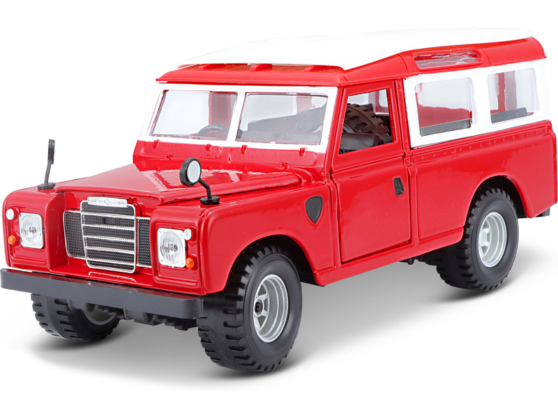 Bburago Land Rover Series II 1:24 červená