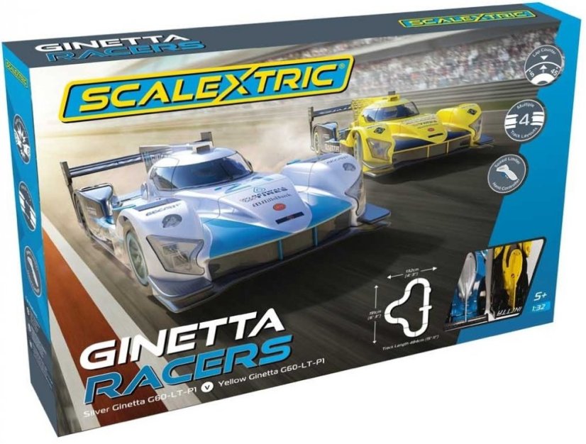 Autodráha SCALEXTRIC C1412P - Scalextric Ginetta Racers Set