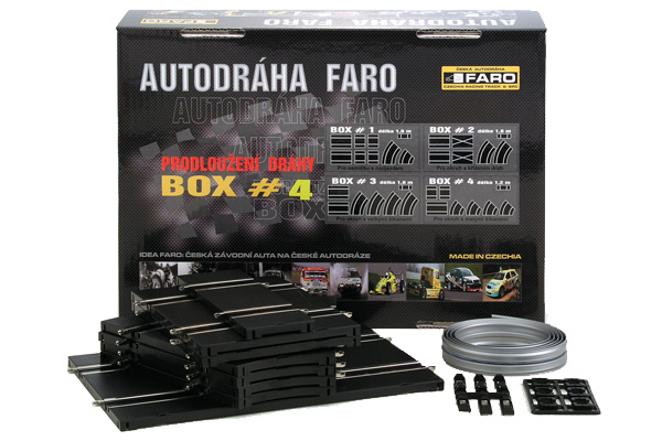 Rozšiřující BOX - č.4 - Pro okruh s malými šikanami - pro autodráhu ITES, FARO, GONIO,EUROPACUP