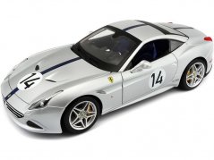 Bburago Ferrari California T 1:18 (70. výročí) #14 stříbrná
