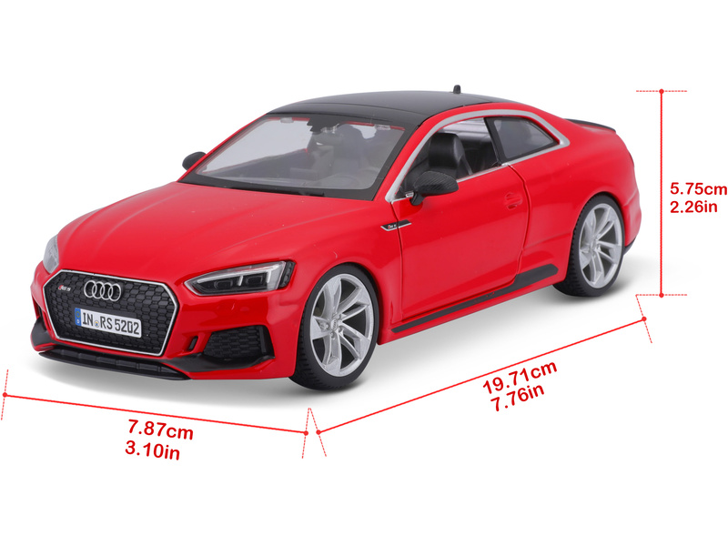 Bburago Audi RS 5 Coupe 1:24 červená