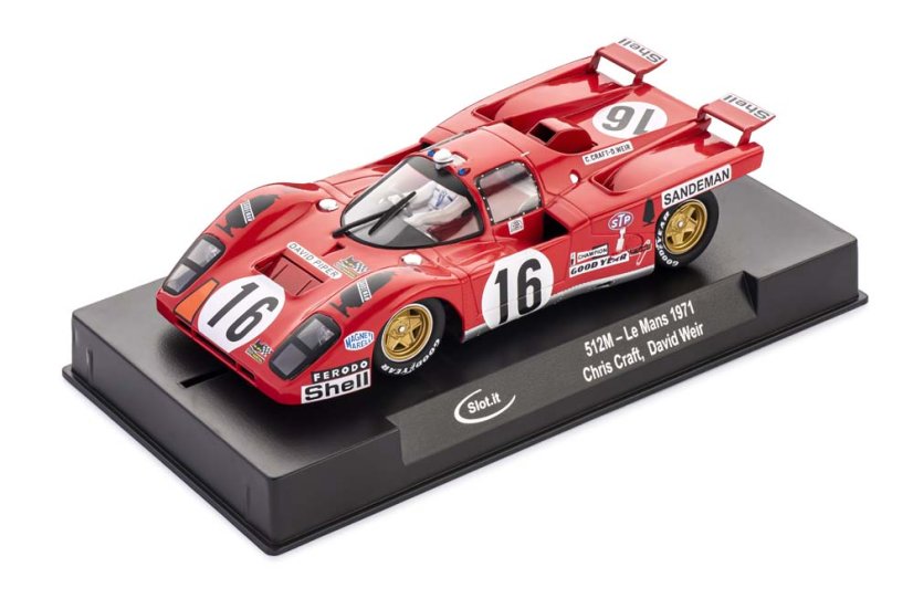 Auto SlotIt Ferrari 512M n16 LeMans 1971