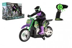 Motorka RC plast 22cm 2,4GHz na dálkové ovládání na baterie