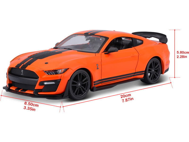 Maisto Mustang Shelby GT500 2020 1:24 oranžová