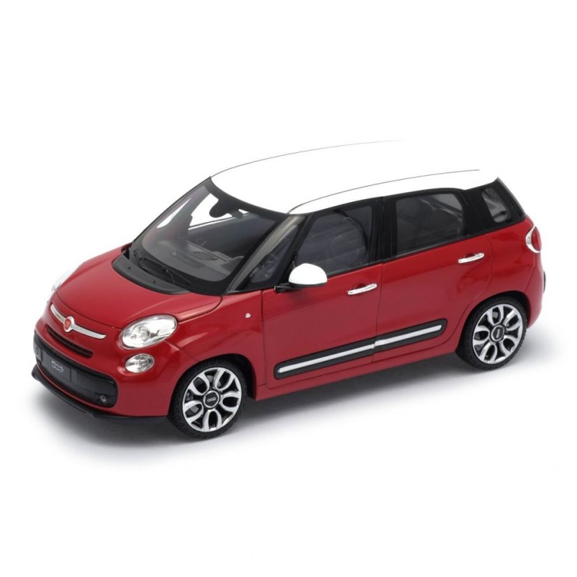 Welly Fiat 500L 1:24 červenobílý