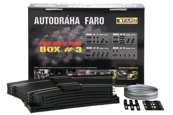 Rozšiřující BOX - č.3 - Pro okruh s velkými šikanami - pro autodráhu ITES, FARO, GONIO,EUROPACUP