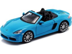 Bburago Porsche 718 Boxster 1:24 modrá