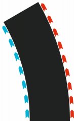 52004 Zatáčky 60° (3x levá, 3x pravá) Hybrid