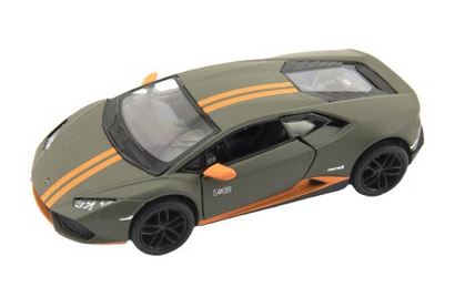 Auto Kinsmart Lamborghini Huracan kov/plast 12cm na zpětné natažení