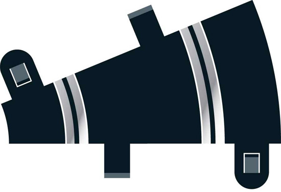 R1 Curve 22.5° 1 pc