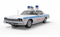 Blues Brothers Dodge Monaco - Chicago Police - Autíčko SCALEXTRIC C4407