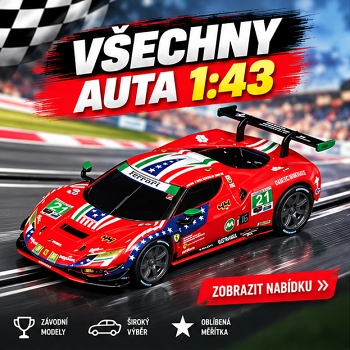 Všchny auta k autodráhám 1:43 Všchny auta k autodráhám 1:43