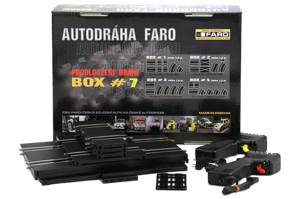 Rozšiřující BOX - č.7 - Pro připojení k autodráze s roztečí 74 mm - pro autodráhu ITES, FARO, GONIO,EUROPACUP