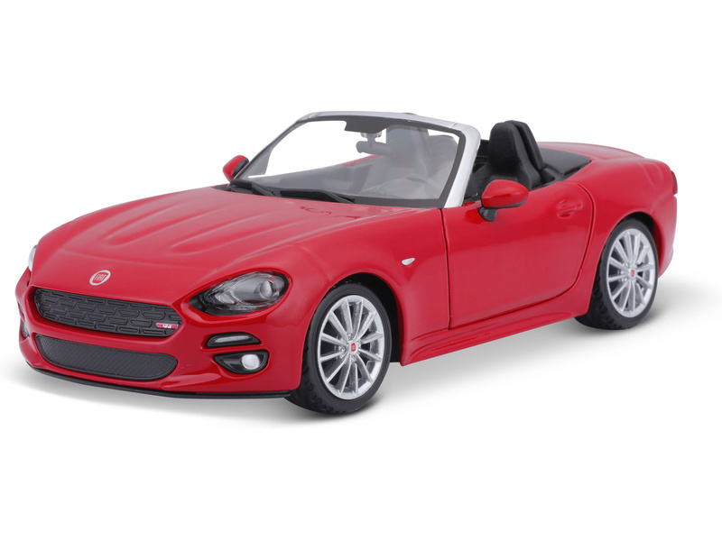 Bburago Plus Fiat 124 Spider 1:24 červená