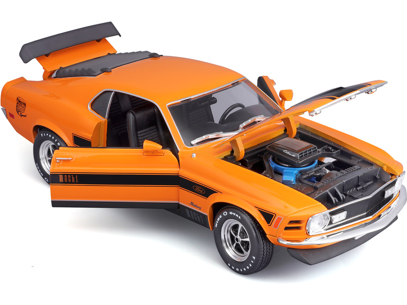 Maisto Ford Mustang Mach 1 1970 1:18 oranžová
