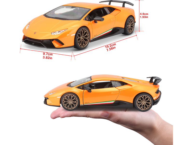 Bburago Lamborghini Huracan Performante 1:24 oranžová