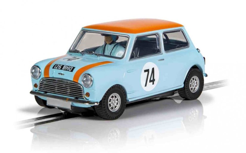 Austin Mini Cooper S - Nick Riley & Gabriele Tarquini  - SCALEXTRIC C4325 Gulf