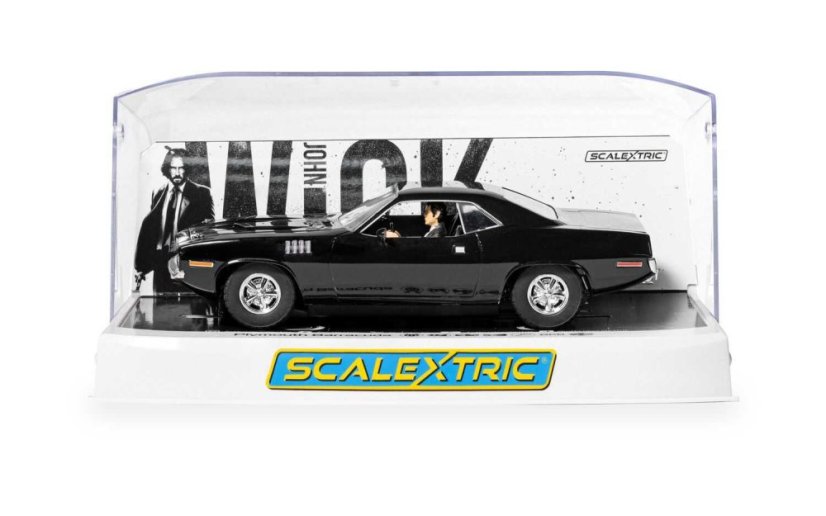 Autíčko Film & TV SCALEXTRIC C4595 - John Wick Plymouth Barracuda - John Wick Chapter 4 (1:32)
