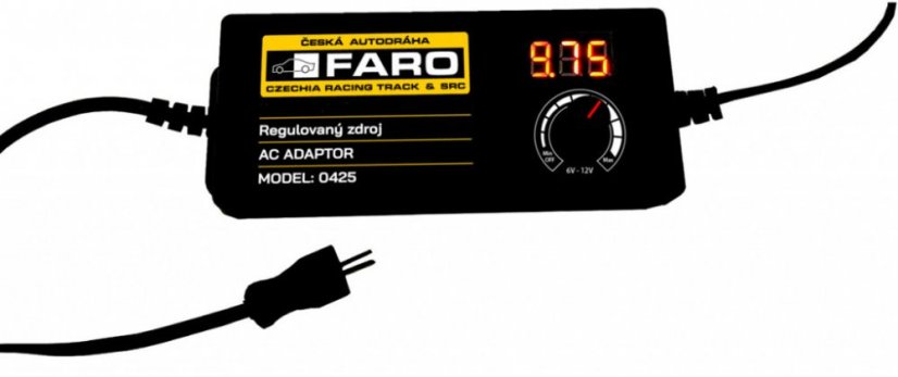 Regulovaný digitální zdroj -napáječ, adaptér pro autodráhu ITES zdroj 12V/5000mA