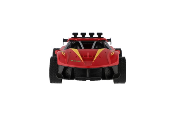 Auto RC Sport červené 33cm plast 2,4GHz na baterie + dobíjecí pack v krabici 43x36x13cm