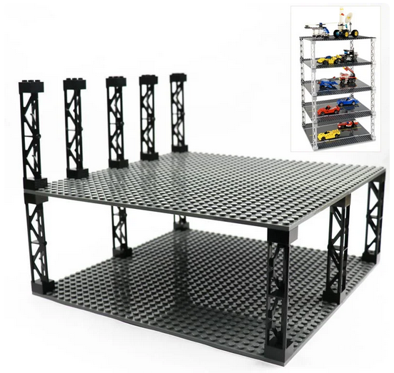 Podpůrné stojany pro desky na platformě Lego - černé