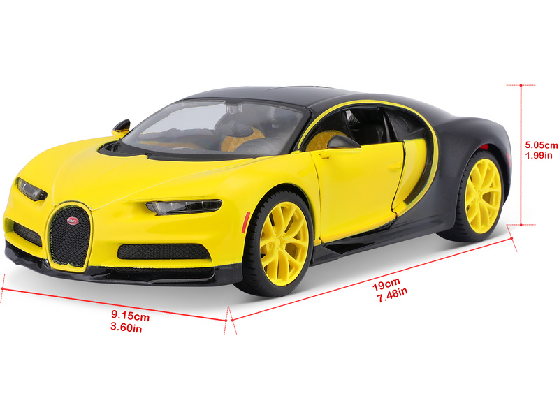 Maisto Bugatti Chiron 1:24 žluto-černá