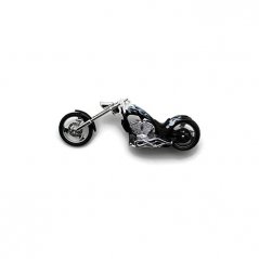 Motormax Motorka Chopper Iron 1:18 (Černobílá)