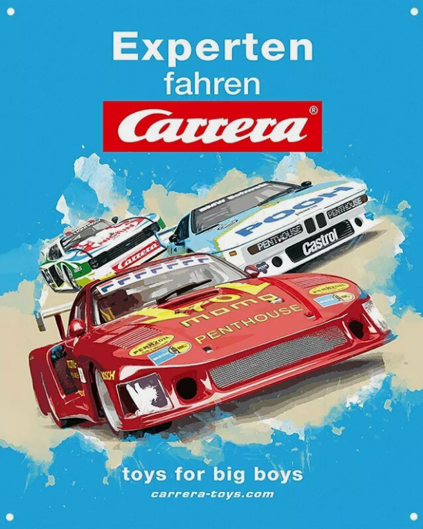 Kovová tabulka 60 years Carrera 8