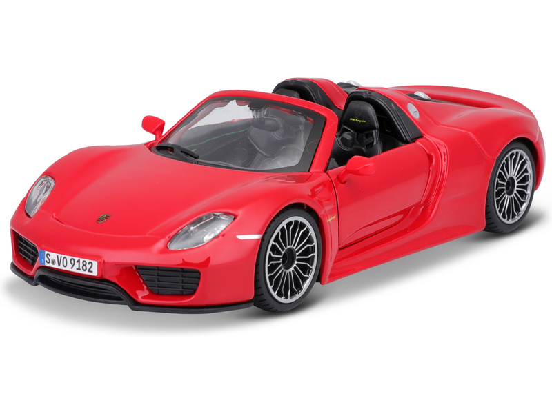 Bburago Plus Porsche 918 Spyder 1:24 červená