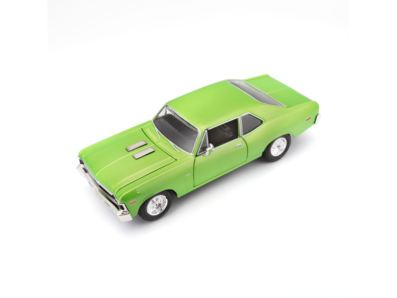 Maisto Chevrolet Nova SS 1970 1:24 světle zelená metalíza