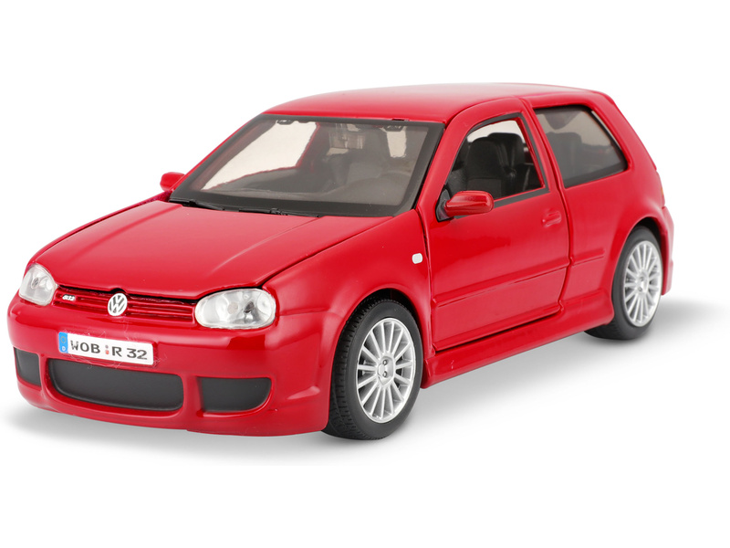 Maisto Volkswagen Golf R32 1:24 červená
