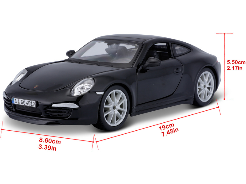 Bburago Plus Porsche 911 Carrera S 1:24 černá