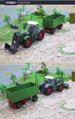Cartronic RC traktor se sklápěcím vozem a lopatou 1:28