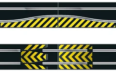 Scalextric Skokánek a zúžení dráhy