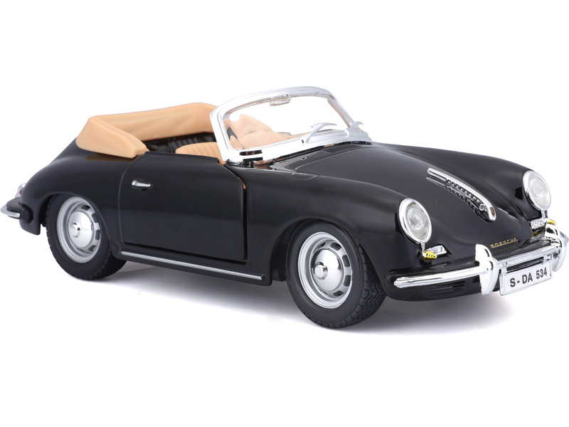 Bburago Porsche 356B Cabriolet 1961 1:24 černá