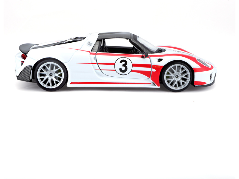 Bburago Porsche 918 Weissach 1:24 bílá